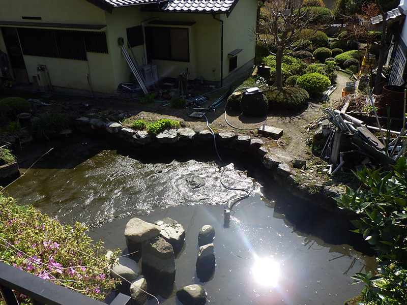 池やり替え工事